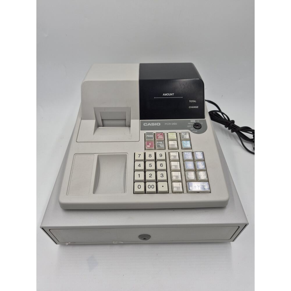 Casio PCR-260 Cash Register Need Keys Tested And Working
